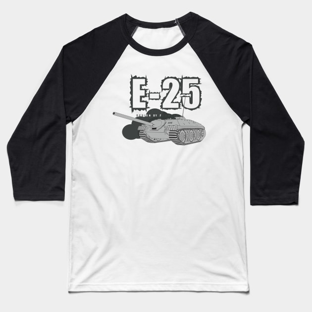 German tank destroyer E-25 Baseball T-Shirt by FAawRay